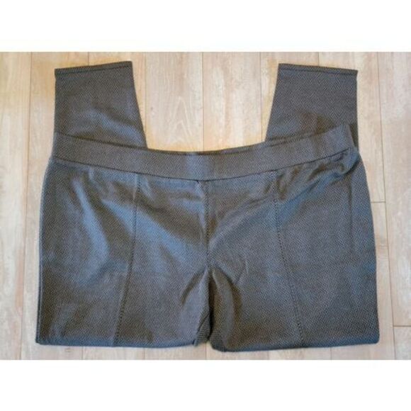 AVA & VIV 4X Women's Flat Front Stretch Ankle Pants Slacks‎ Dk Grey Black - Picture 1 of 7